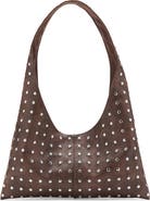 MANGO TEEN Studded Faux Leather Shoulder Bag
