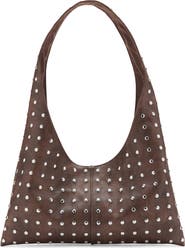 MANGO TEEN Studded Faux Leather Shoulder Bag