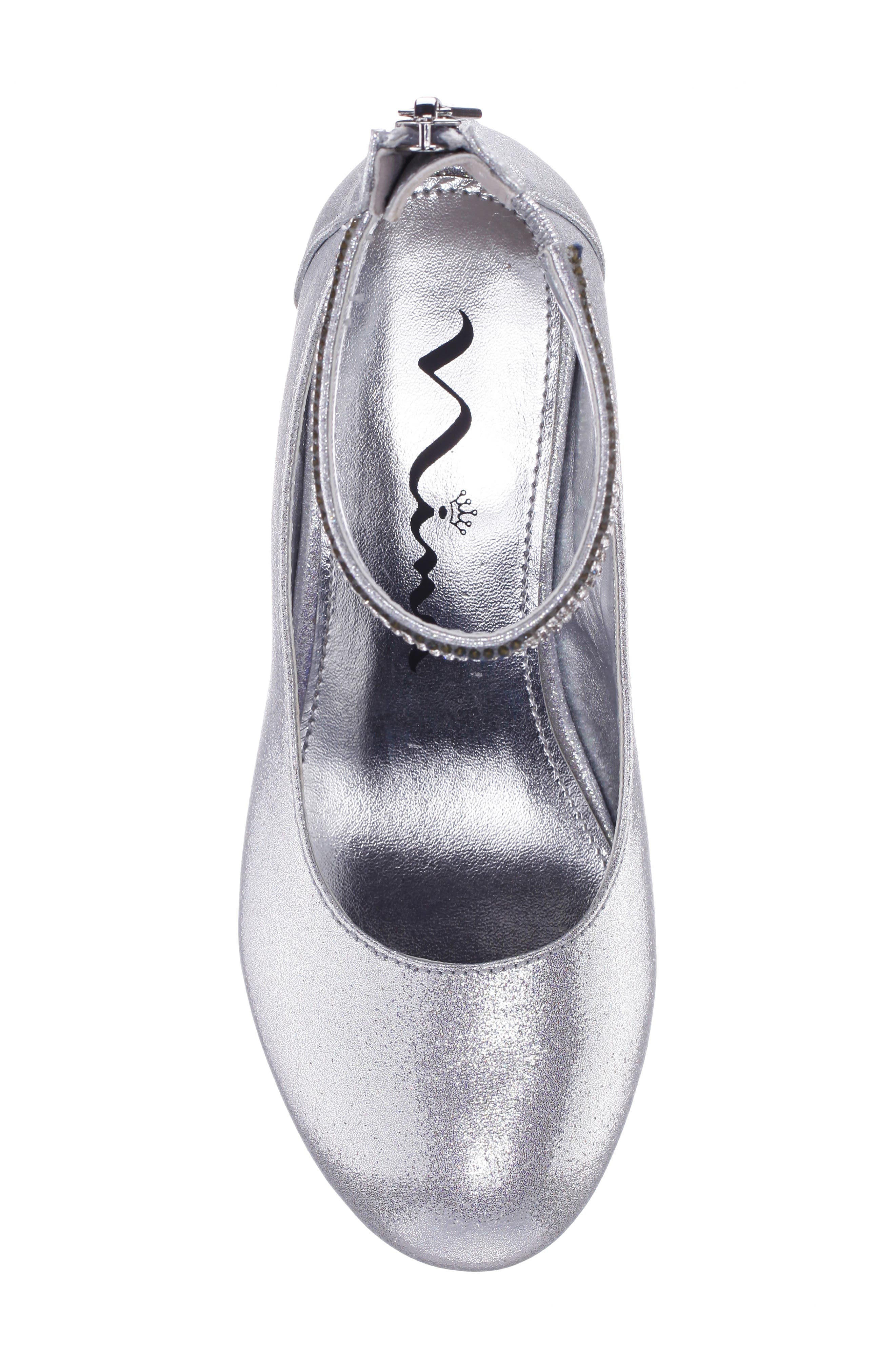 Nina Kids' Marble Pump, Alternate, color, Silver Shimmer