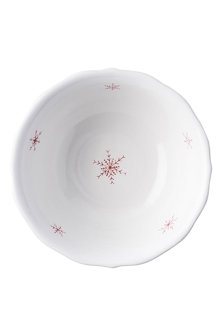 Country Estate Winter Frolic Ruby Cereal/Ice Cream Bowl, Alternate, color, RUBY