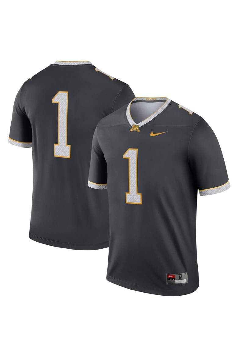 Men's Nike Gray #1 Minnesota Golden Gophers Legend Alternate Jersey, Main, color, Gray