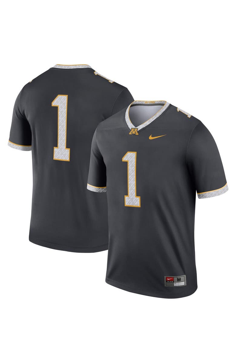 Nike Men's Nike Gray #1 Minnesota Golden Gophers Legend Alternate Jersey, Main, color, 