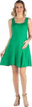 24seven Comfort Apparel Maternity A-Line Slim Fit and Flare Dress