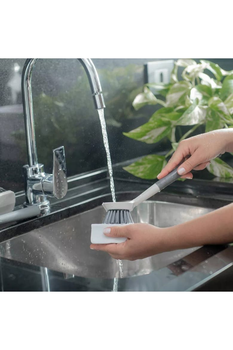 Multipurpose Heavy Duty Silicone Scrub Brush, Alternate, color, White