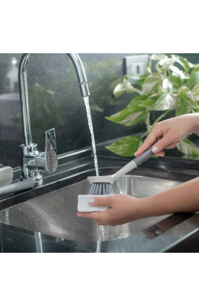 OU Multipurpose Heavy Duty Silicone Scrub Brush, Alternate, color, White