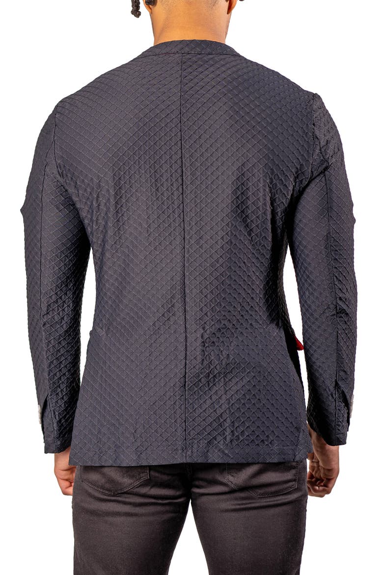 Unconstructed Stretch Black Blazer, Alternate, color, BLACK