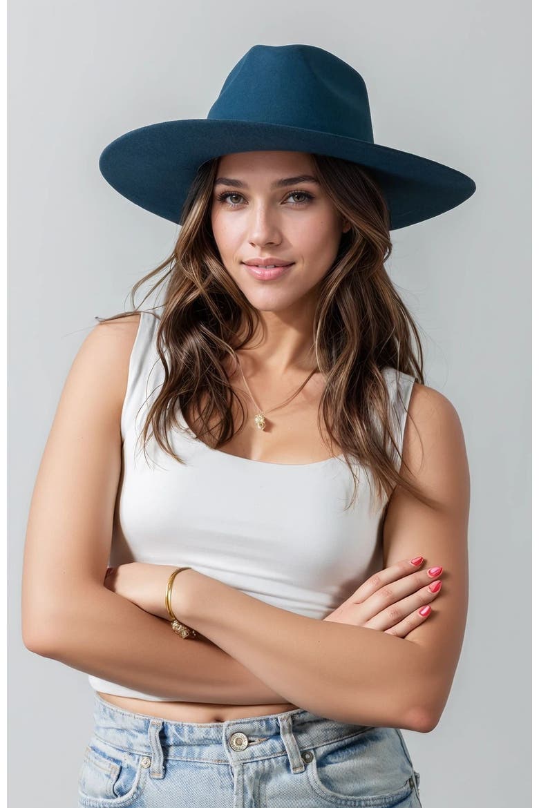 The Aura Premier Cowboy Hat, Alternate, color, Prussian blue