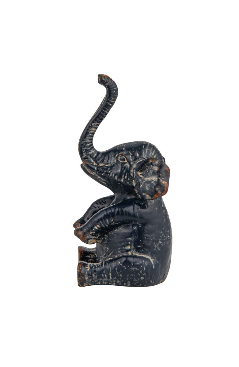 Storied Home Pewter Elephant Ring Holder, Alternate, color, Bronze