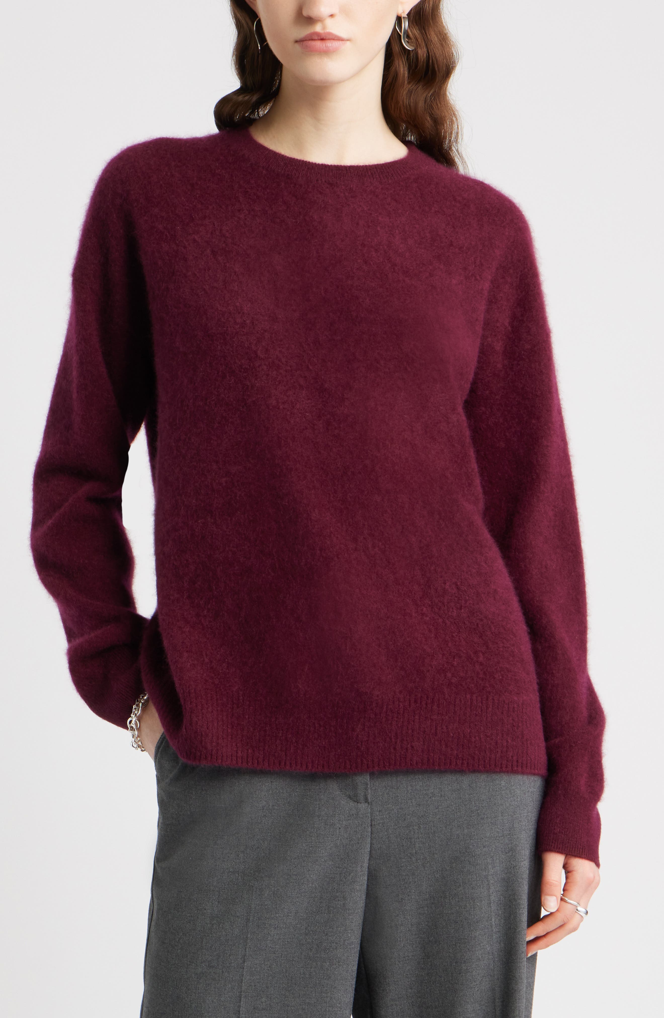 Nordstrom Brushed Cashmere Sweater
