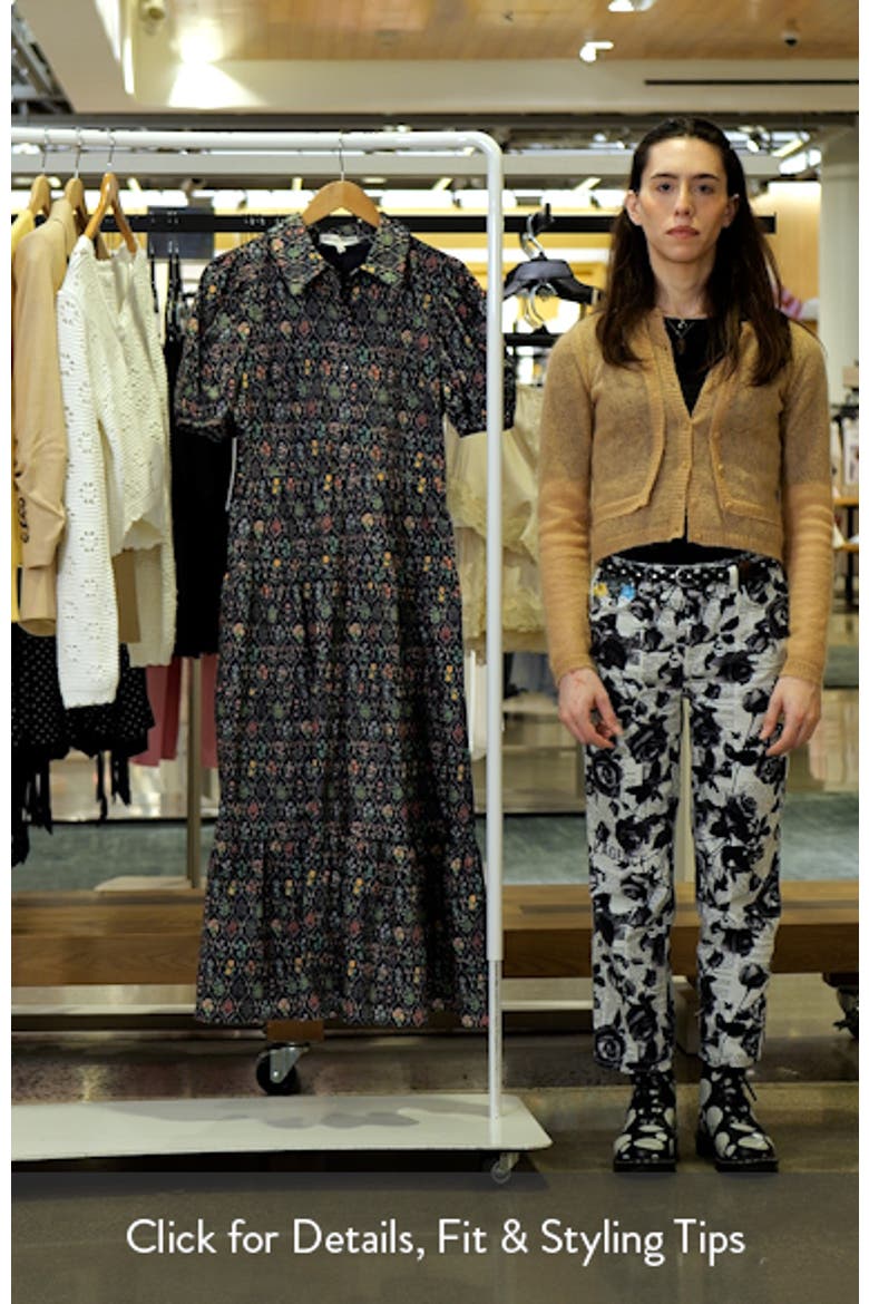 Floral Tiered Cotton Shirtdress video