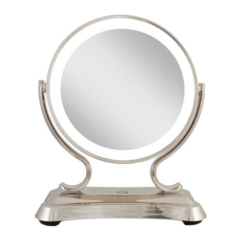 Glamour Lighted Makeup Mirror with 5X/1X Magnification