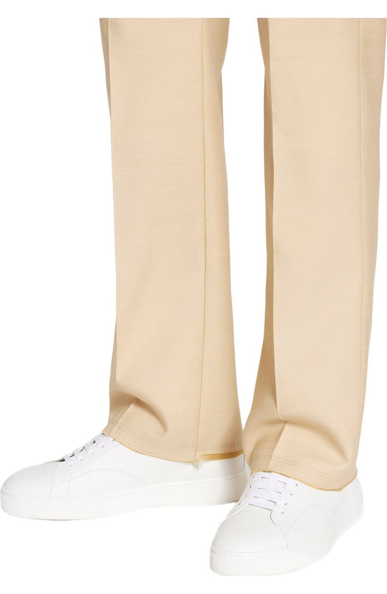 Lanvin Ddb0 Leather And Suede Sneakers, Alternate, color,