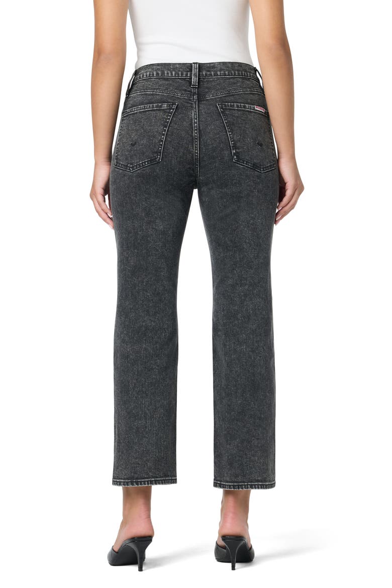 Noa Studded High Waist Ankle Straight Leg Jeans, Alternate, color, WEST