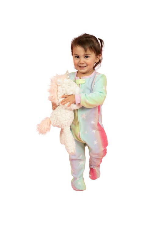 Fleece Footed Printed Holiday Pajamas (Toddler)