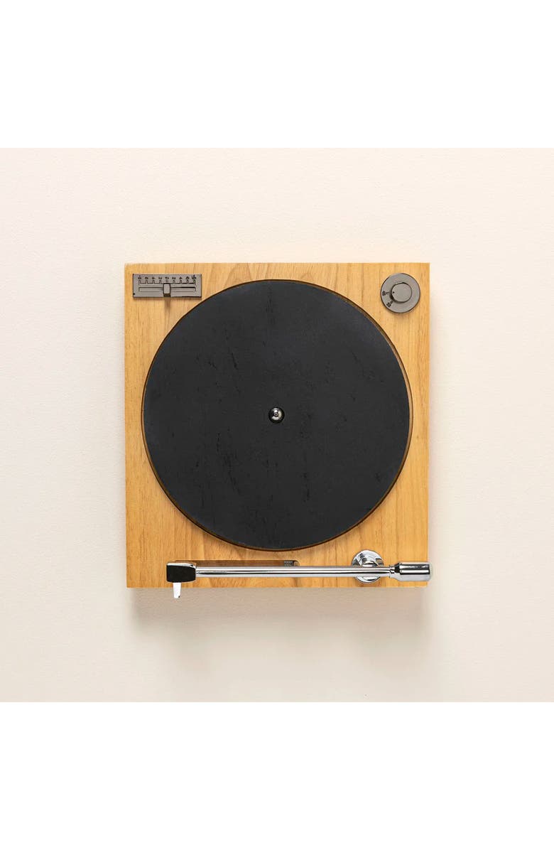 Uncommon Goods Turntable Cheeseboard, Alternate, color, Light Brown / Black