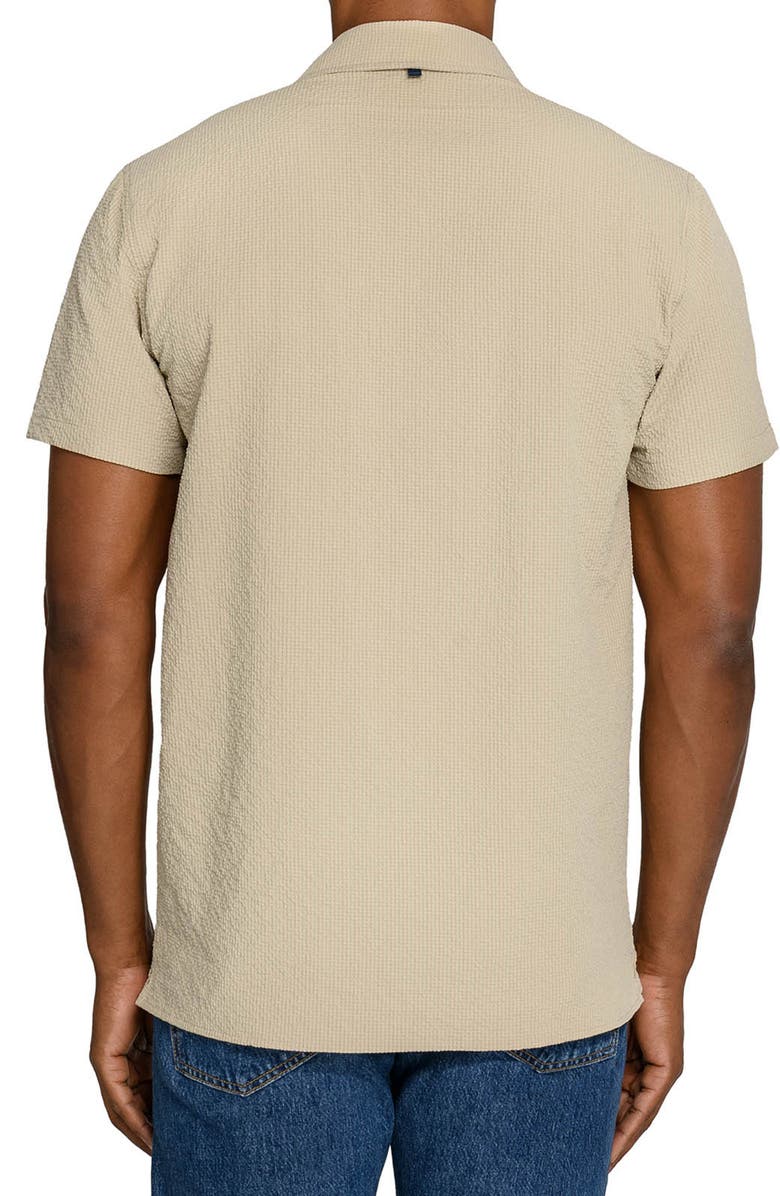 W.R.K Seersucker Camp Shirt, Alternate, color, Tan