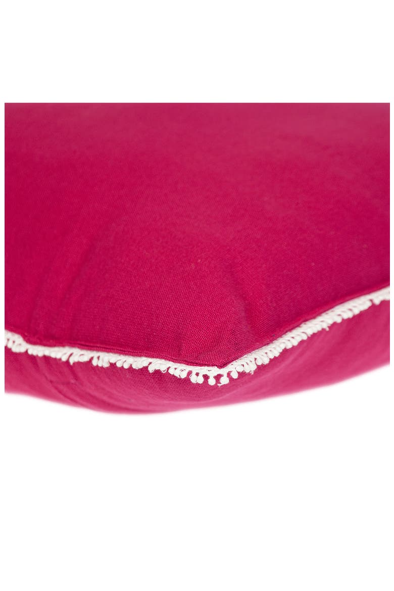 Crochet Dot Throw Pillow, Alternate, color, PINK