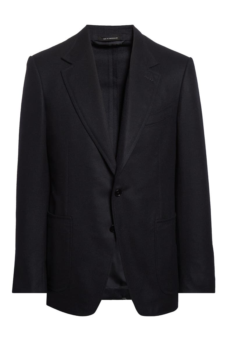Shelton Wool & Cashmere Beaver Felt Sport Coat, Main, color, MIDNIGHT BLUE