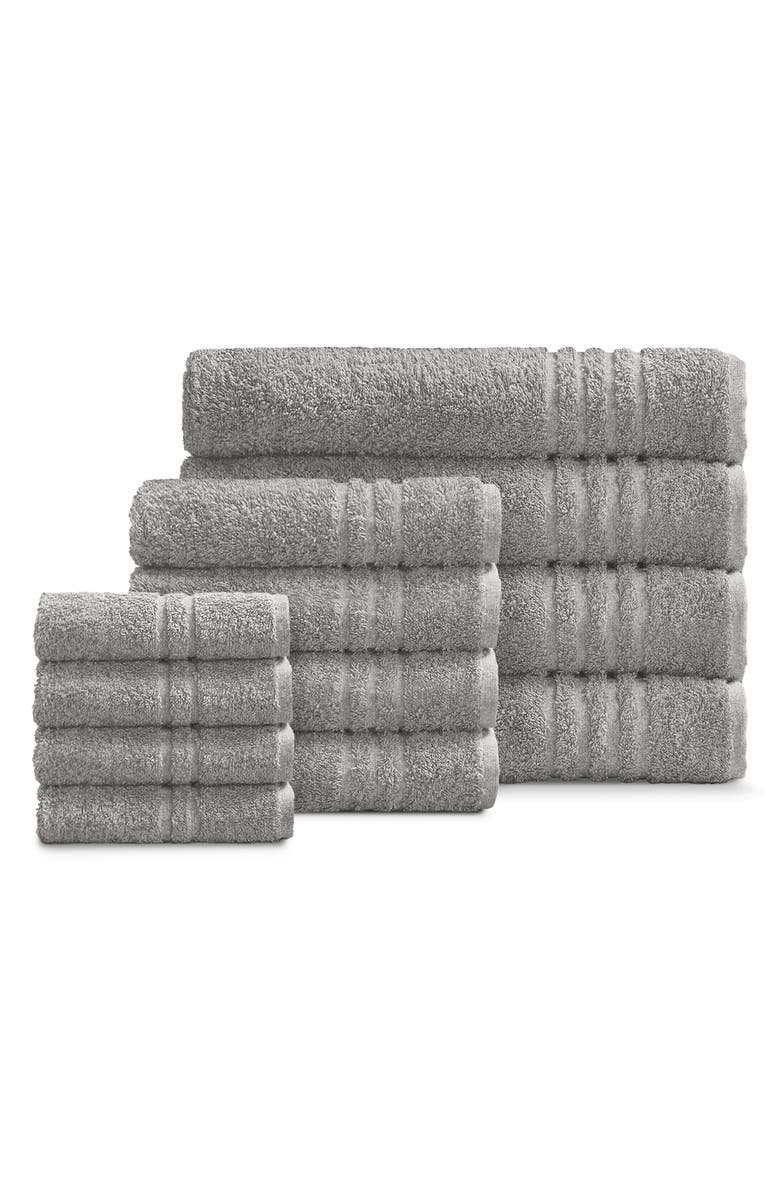 ELLA JAYNE HOME Solid Cotton 12-Piece Towel Set, Main, color,