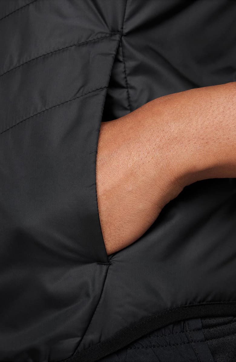 Nike Repel Warm Running Vest, Alternate, color, Black/ Reflective Silver