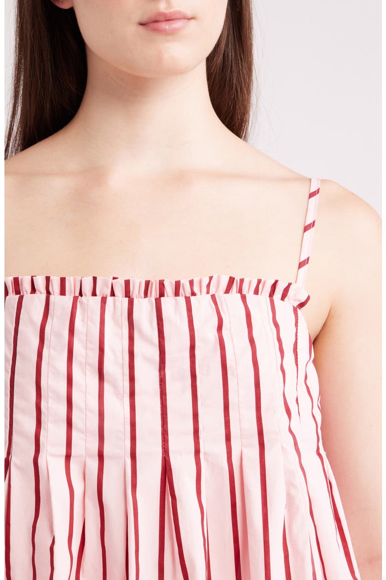Dulce Stripe Babydoll Top, Alternate, color, PINK STRIPE