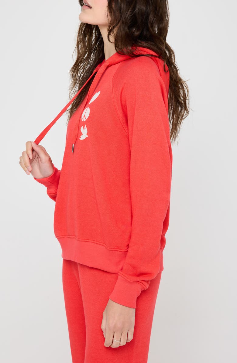 Spiritual Gangster Love Heart Harper Crop Hoodie, Alternate, color,