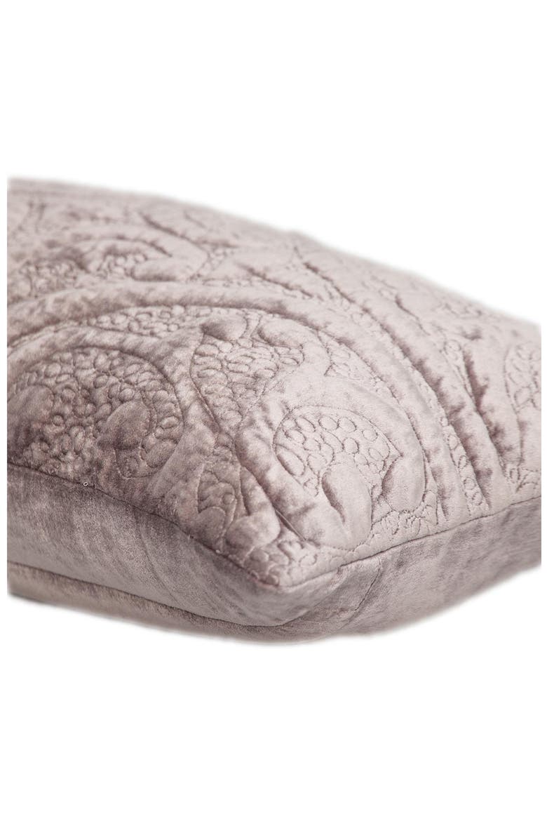 Tufted Velvet Oblong Throw Pillow, Alternate, color, TAUPE