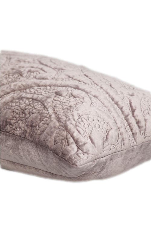 Parkland Collection Tufted Velvet Oblong Throw Pillow In Taupe