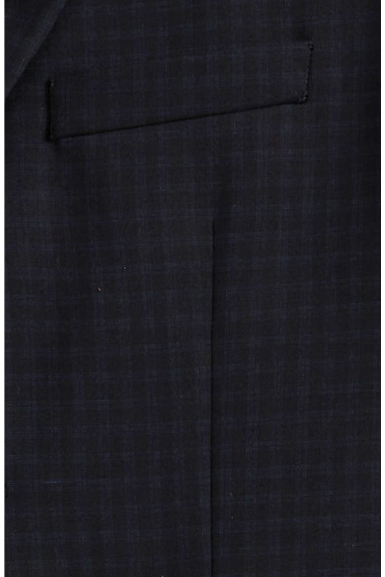 Kids' Plaid Suit, Alternate, color, BLACK