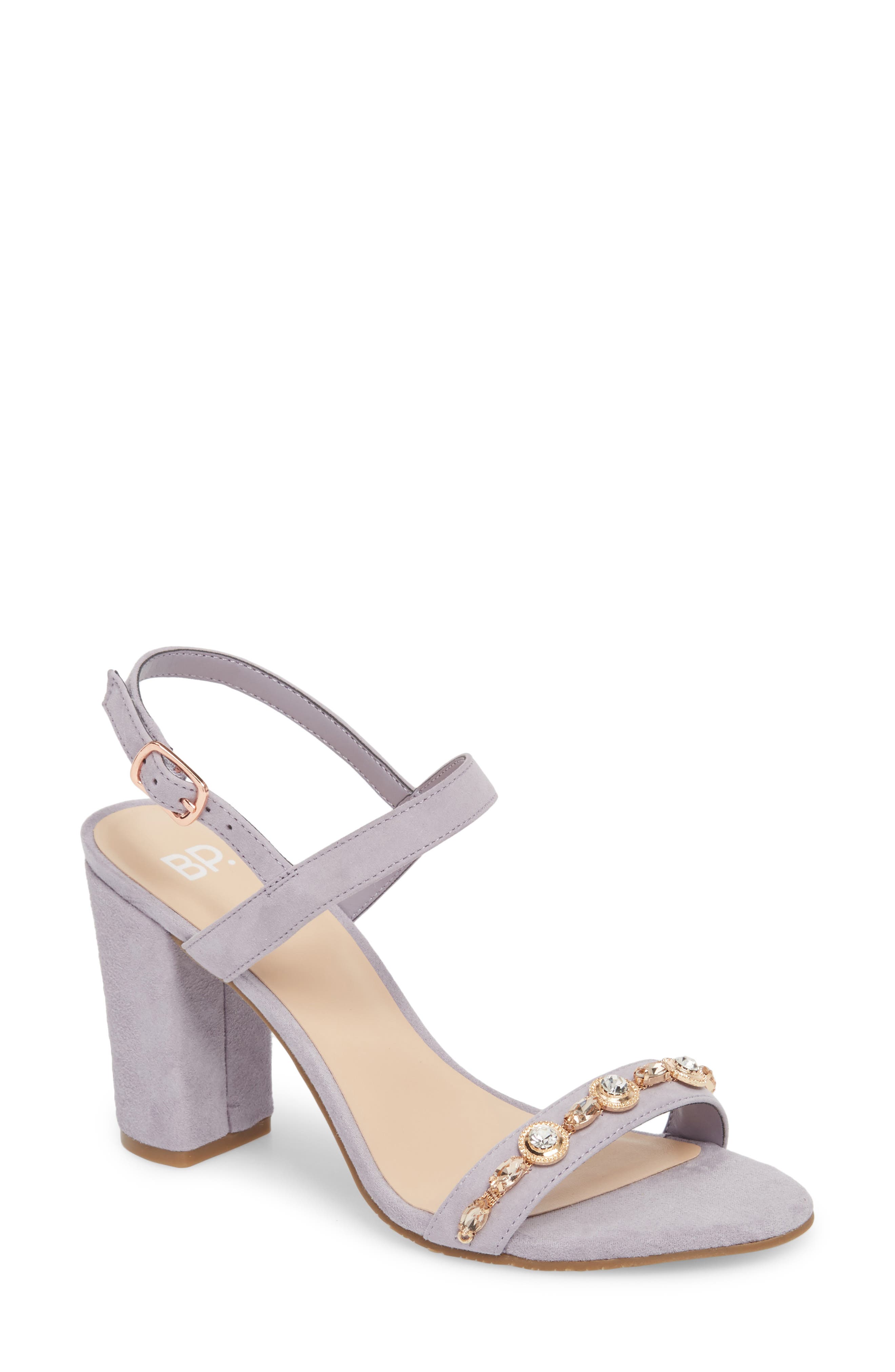 Lula Slingback Sandal, Main, color, LAVENDAR SUEDE JEWELS
