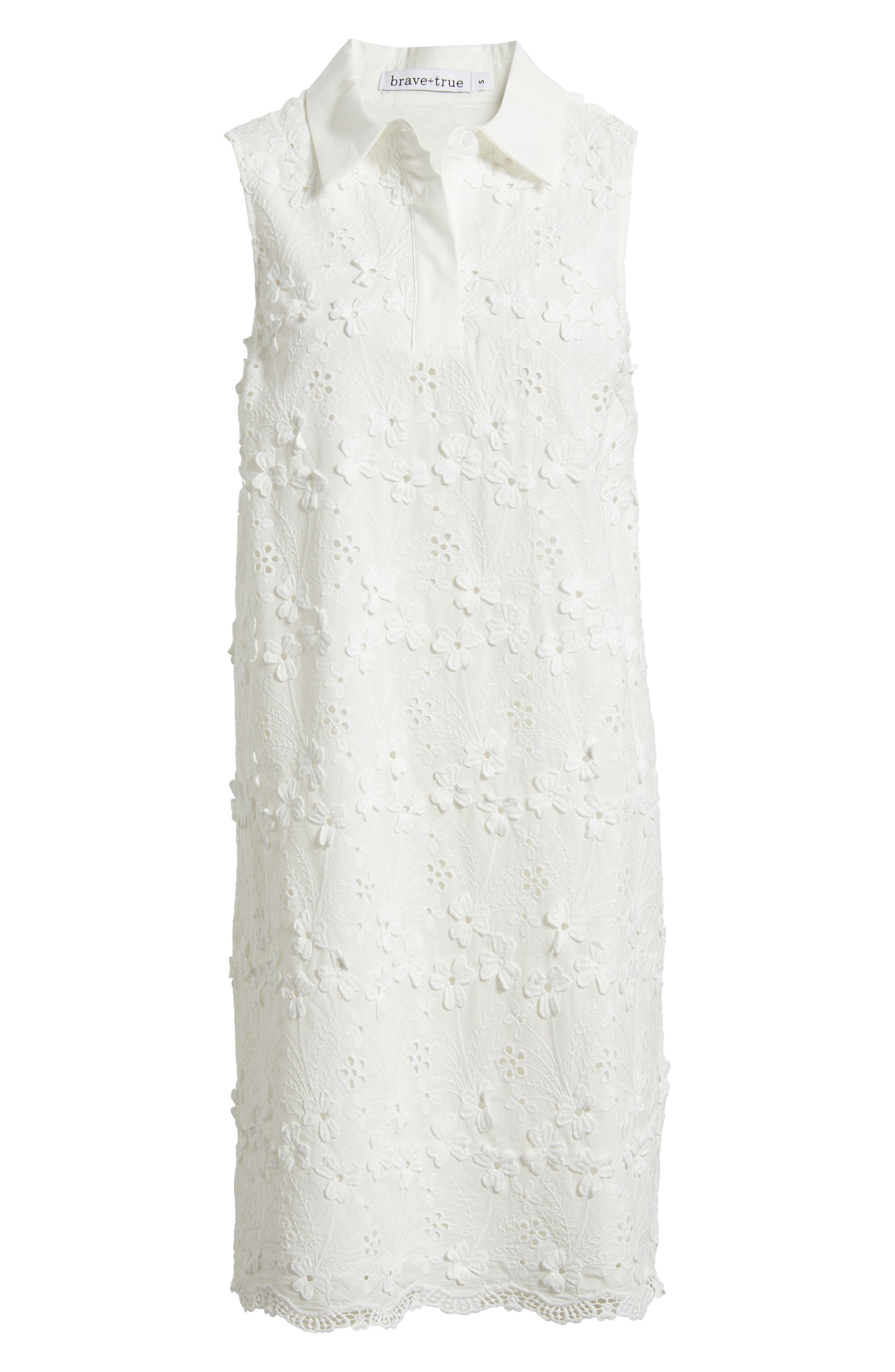 Brave+True Felicity Textured Cotton Shift Dress (Women) | Nordstromrack