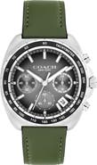 COACH Charter Leather Strap Watch