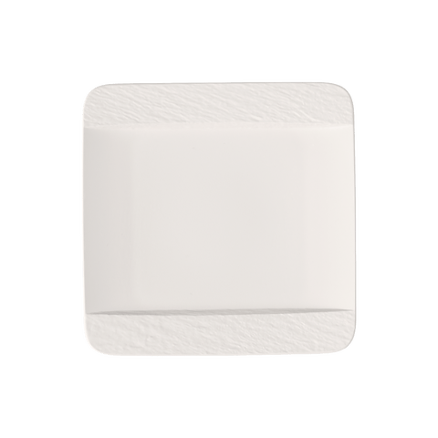 Manufacture Rock blanc Square Dinner Plate