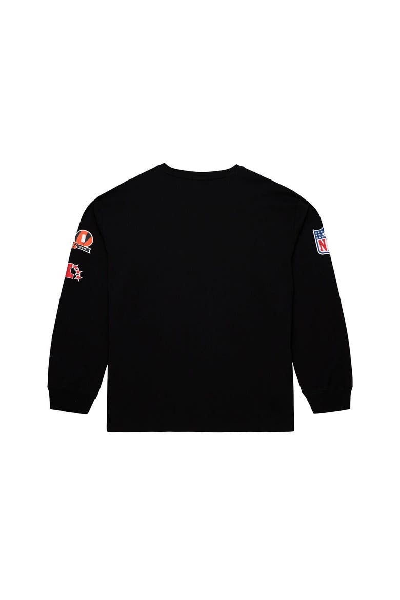 Men's Mitchell & Ness  Black Cincinnati Bengals Training Camp Vintage Logos Long Sleeve T-Shirt, Alternate, color, Black