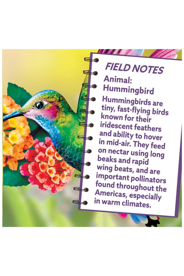 Hummingbird 100 Piece Shaped Puzzle, Alternate, color, Multicolor