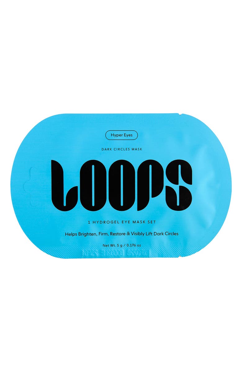 LOOPS Hyper Eyes 5-Pack Dark Circles Eye Masks, Alternate, color, Blue