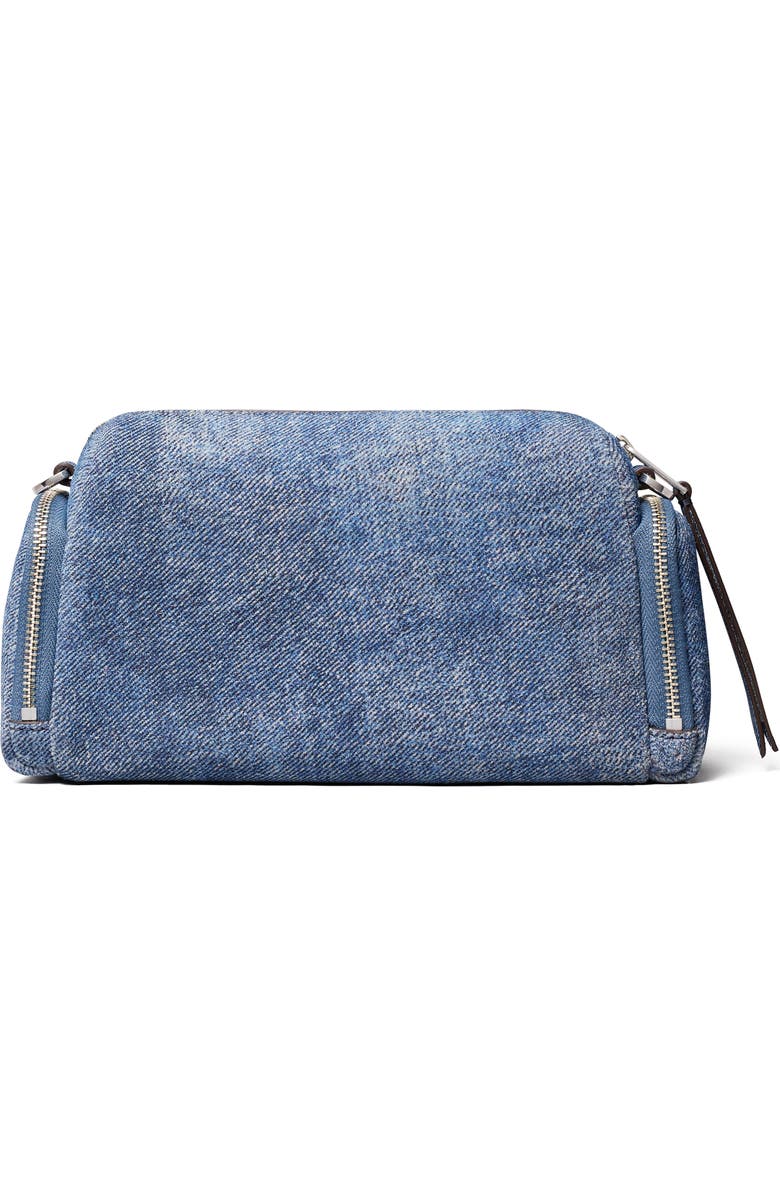 Tory Burch Perry Suede Crossbody Bag, Alternate, color, Blue Jean