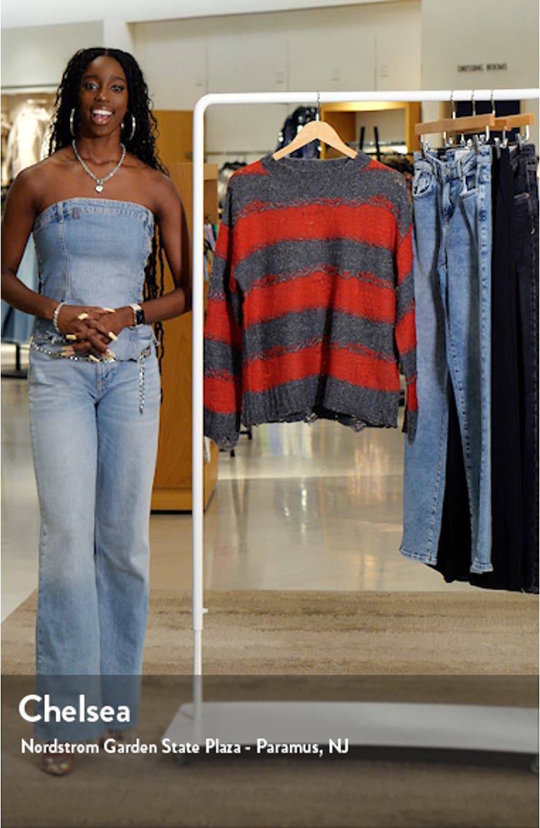 Stripe Distressed Sweater, sales video thumbnail