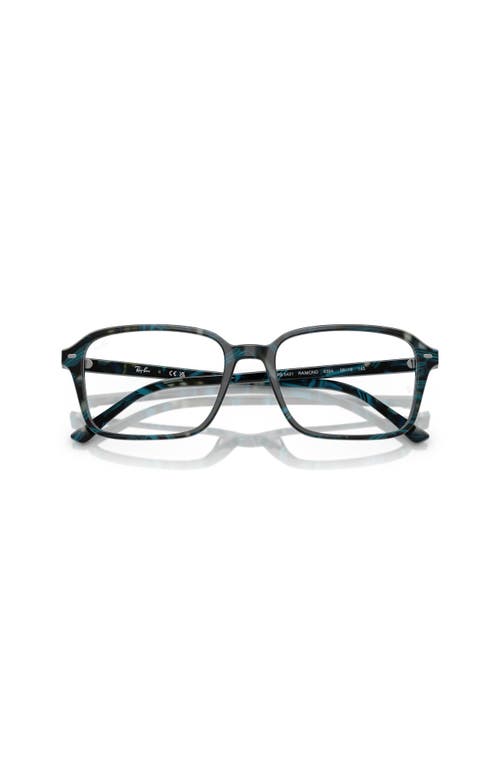 Ray Ban Ray-ban 54mm Square Optical Glasses In Blue