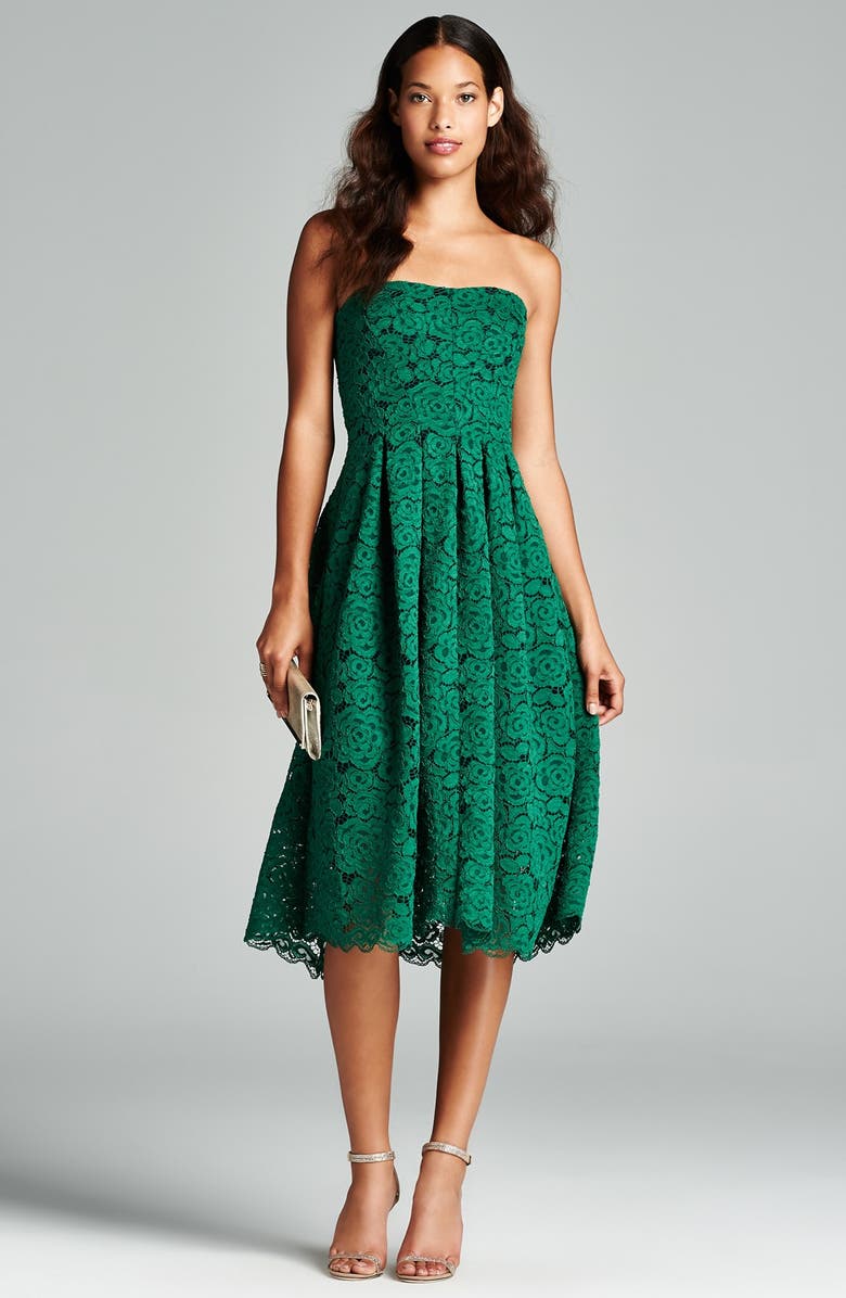 Vera Wang Lace Fit & Flare Dress, Main, color, 