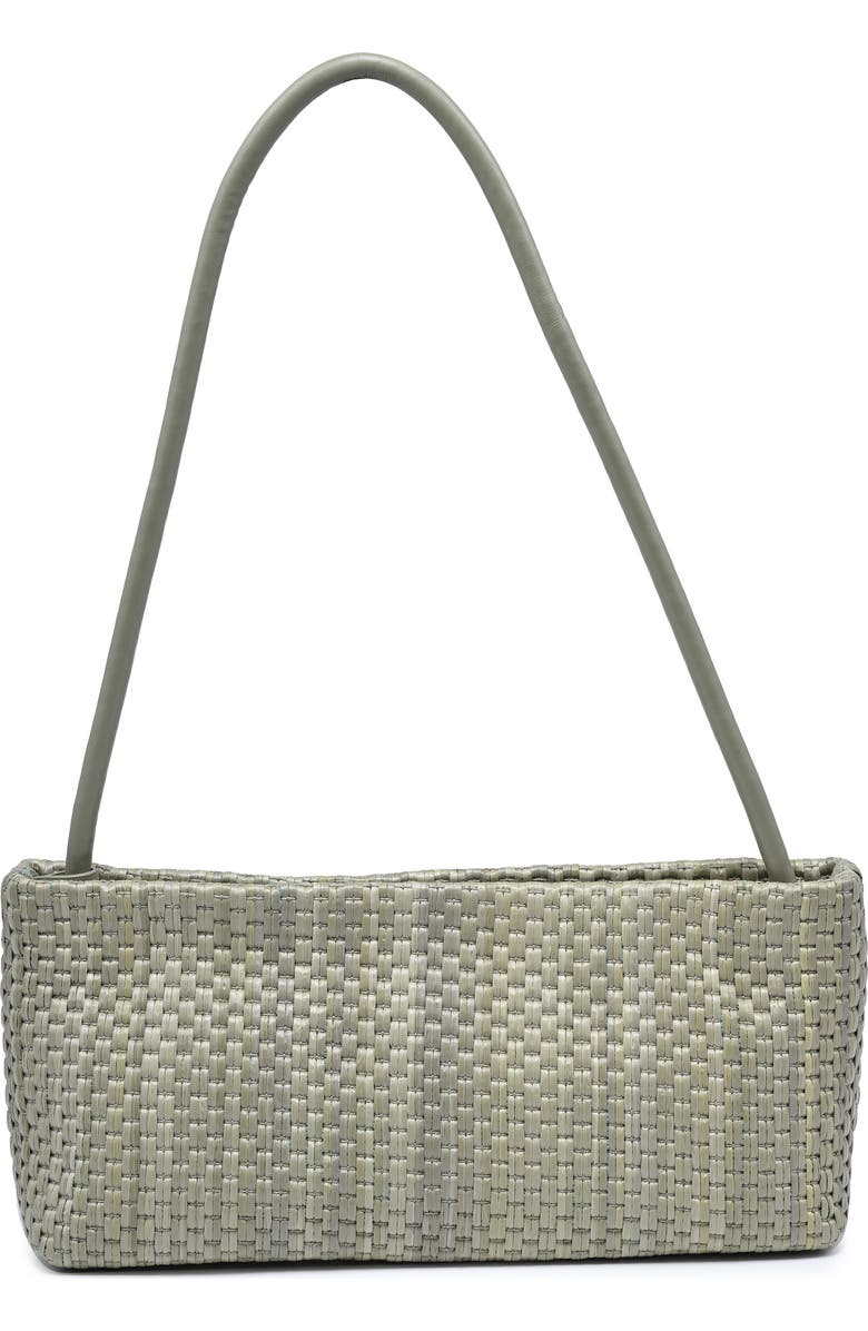 MODA LUXE Straw Shoulder Bag, Main, color, Green