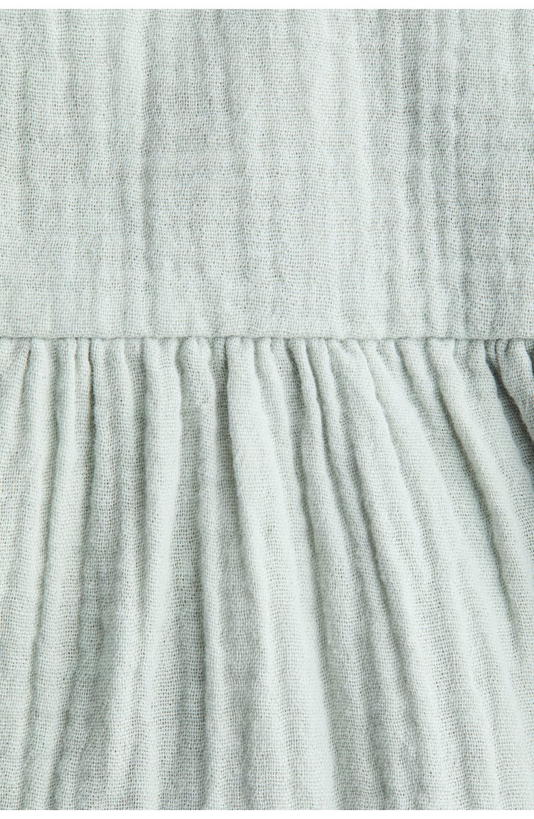 H&M Cotton Muslin Dress, Alternate, color, Light Green