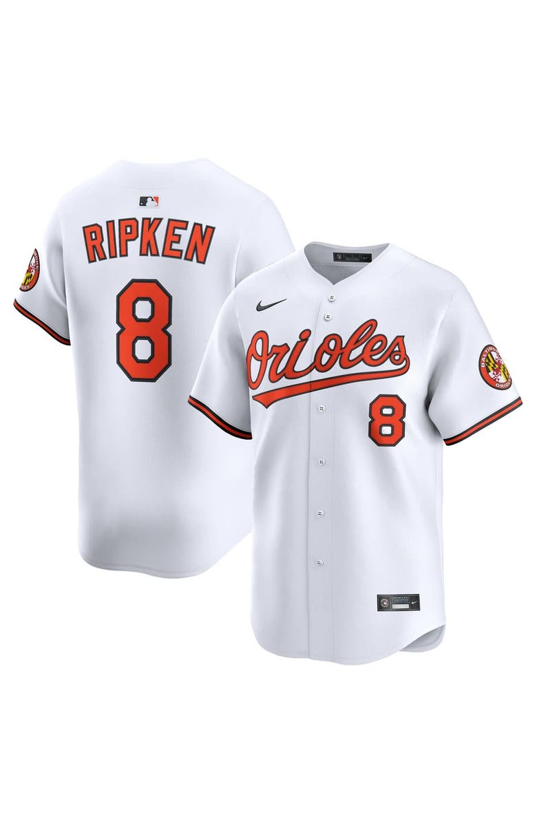 Nike Men's Nike Cal Ripken Jr. White Baltimore Orioles Home Limited Retired Player Jersey, Alternate, color, 