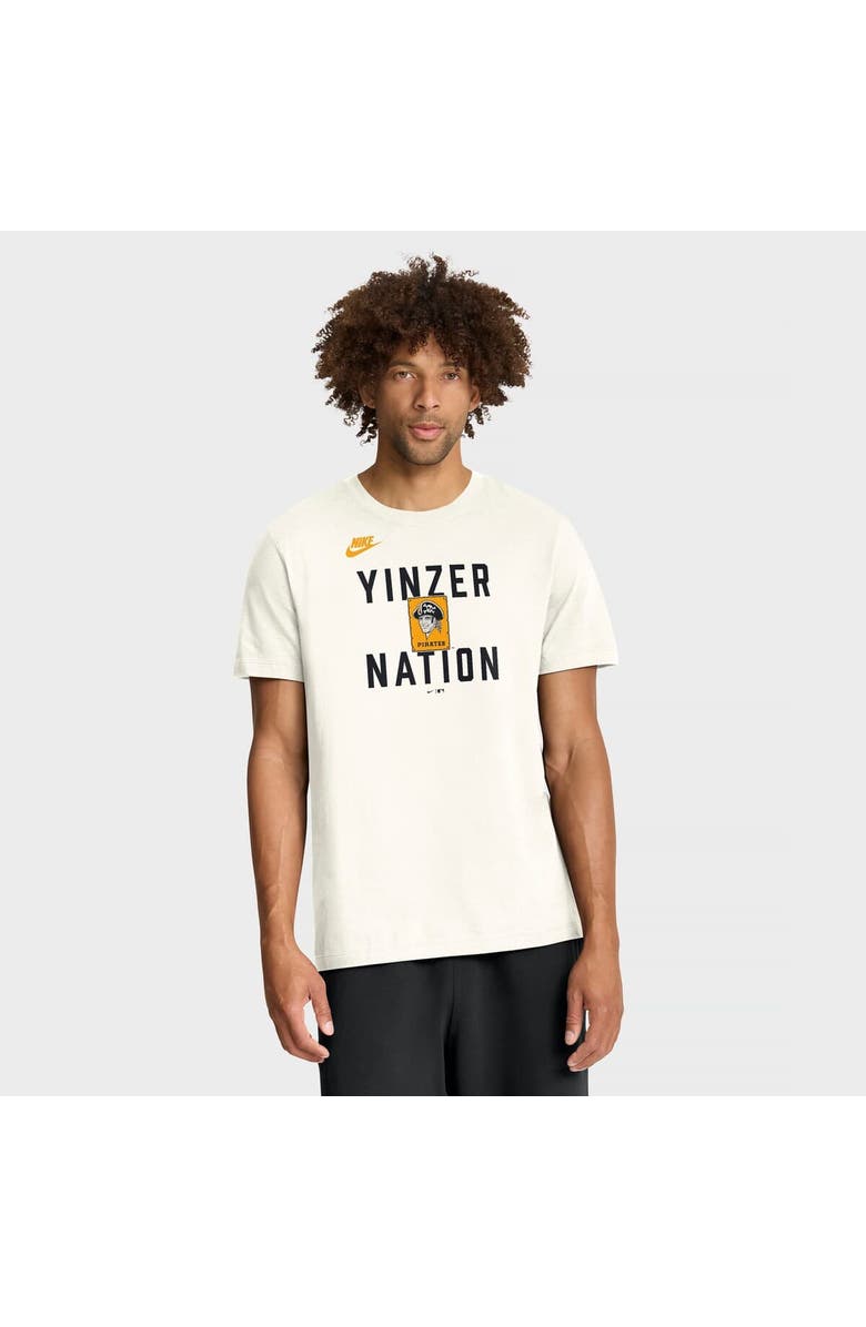 Nike Men's Nike Cream Pittsburgh Pirates Cooperstown Collection ‘70s Inspired T-Shirt, Main, color, Cream