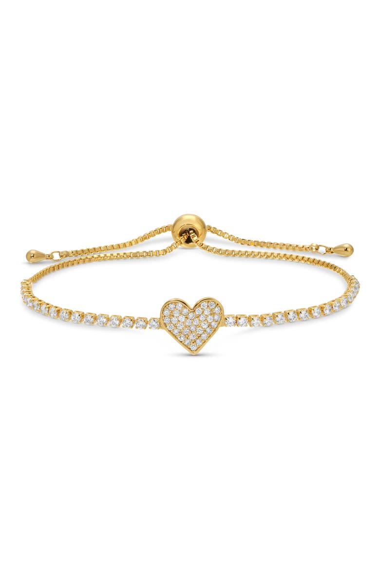 Imani Set of 2 Cubic Zirconia Bracelets, Alternate, color, GOLD