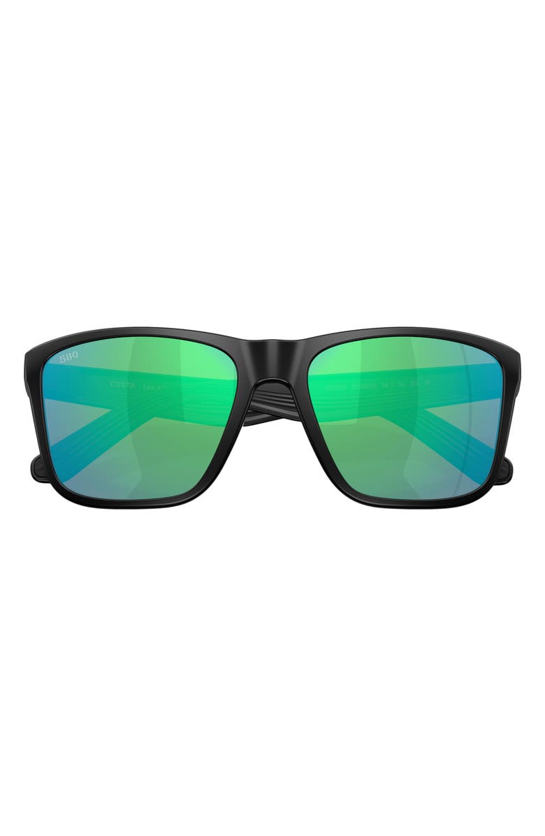 Costa Del Mar Los Alijos 59mm Sunglasses, Alternate, color, Matte Black / Green