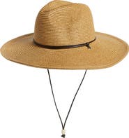 San Diego Hat Pinched Crown Straw Sun Hat
