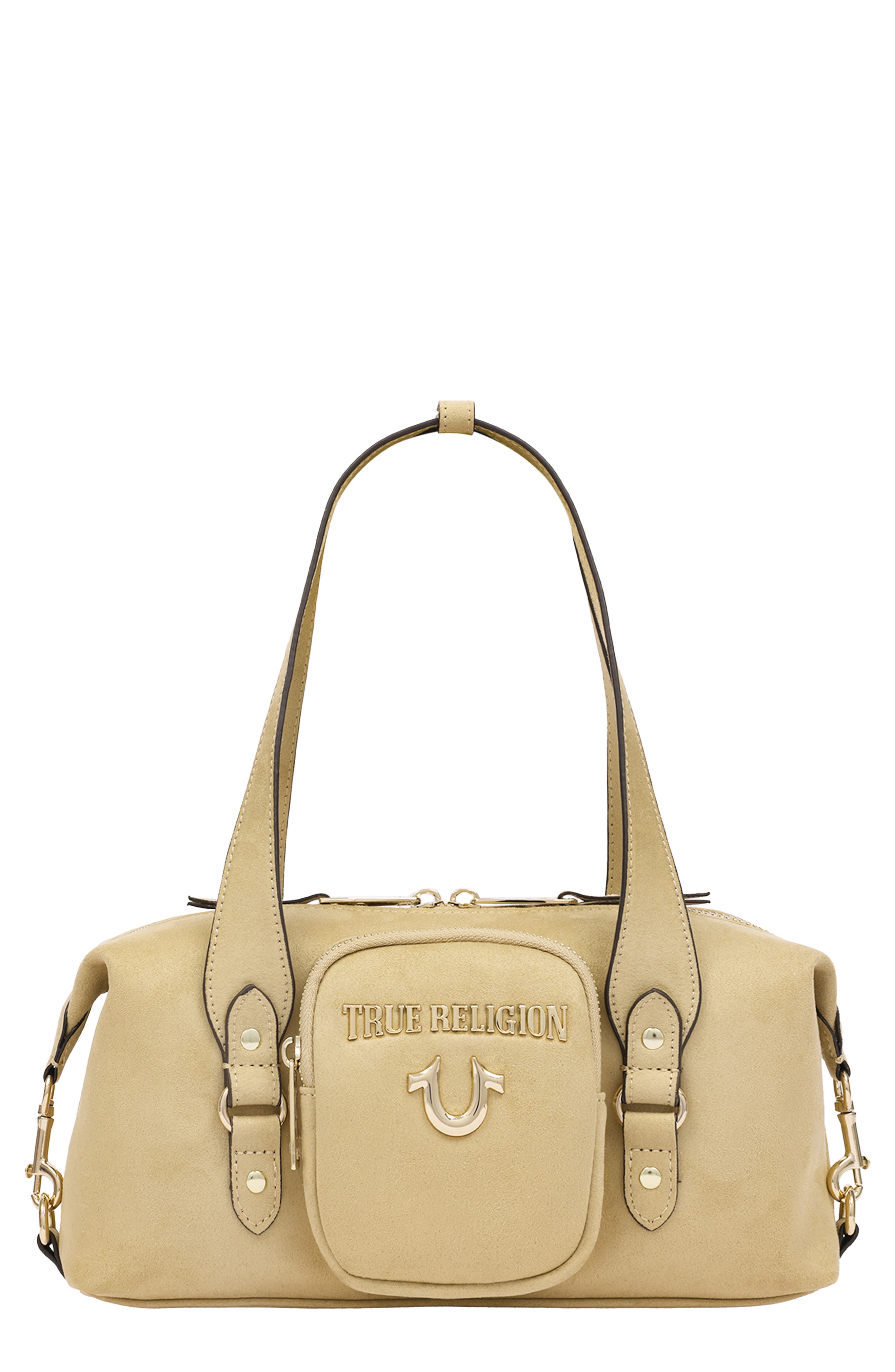 East/West Horseshoe Satchel Bag, Main, color, TAN