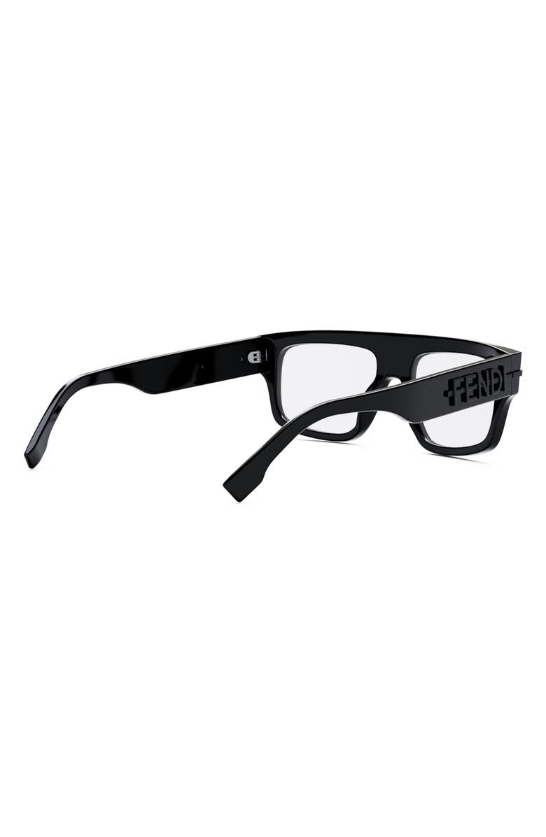 Fendi 'Fendigraphy 54mm Rectangular Optical Glasses, Alternate, color, 