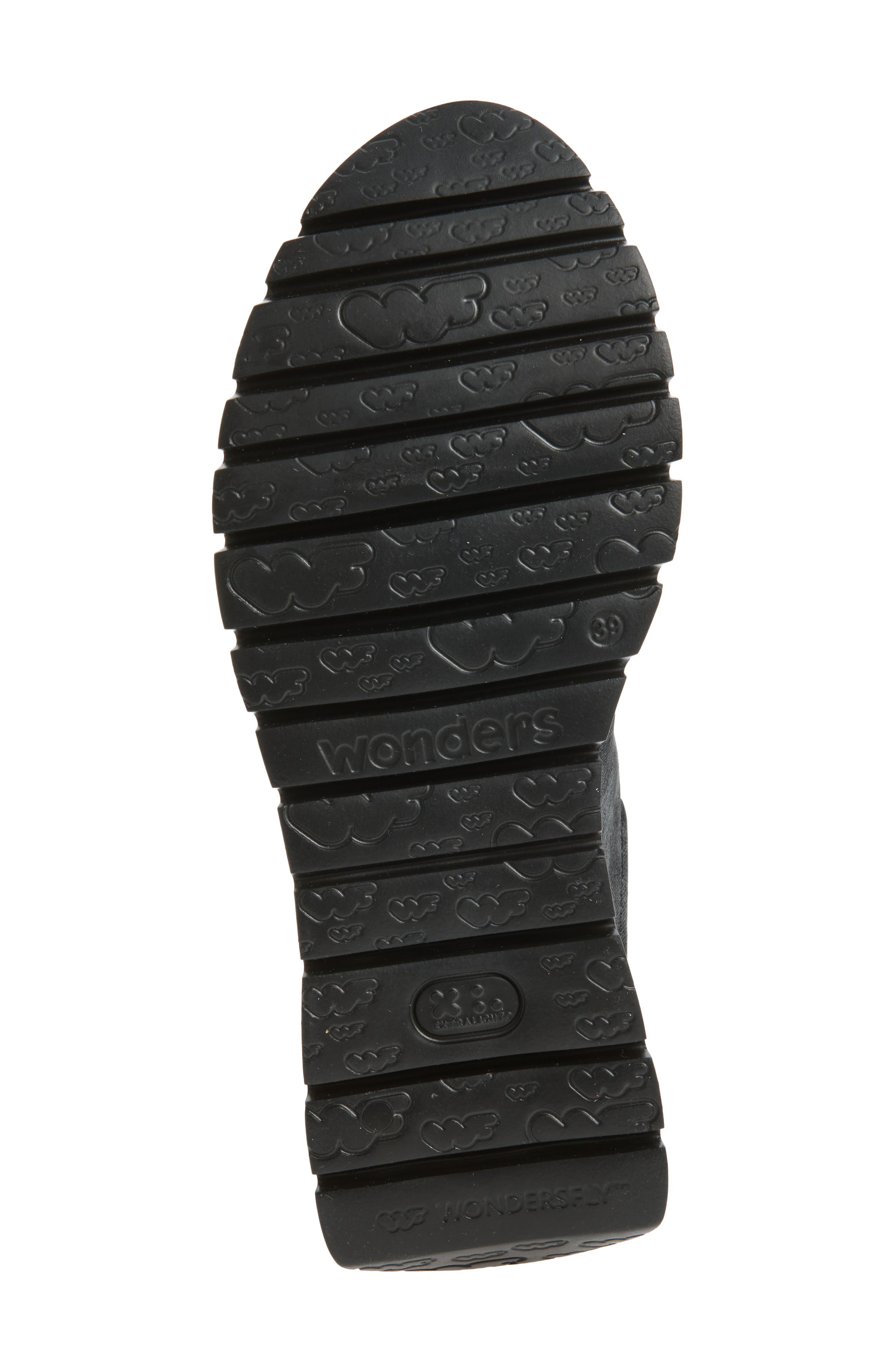 Velvet Platform Sneaker, Alternate, color, BLACK